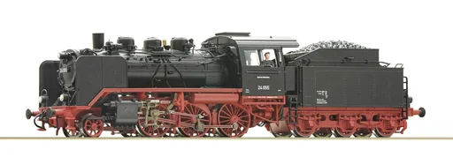 "Tender locomotive 24 055 Steppenpferd of the Deutsche Bundesbahn, H0, DC image"