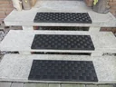 Rubber angled step mats - set, 5 pieces