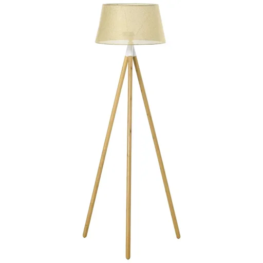 "Floor lamp floor lamp with bamboo wooden tripod modern artistic for the living room bedroom PVC ABS 67 image"