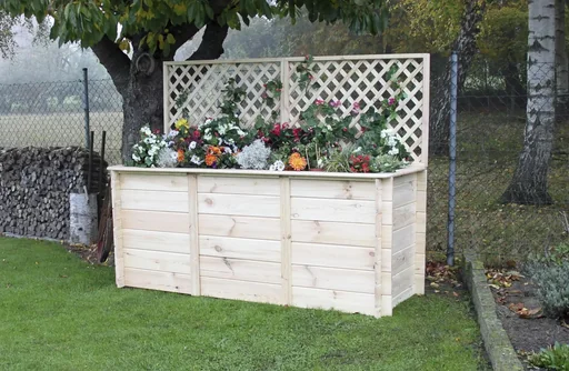 "Raised bed 2 m with trellis attachment image"