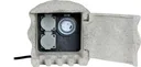Energy distributor PIEDRA 2-way timer grey, for indoor and outdoor use