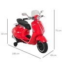 Toy children's motorcycle, red