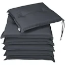 Seat cushions - 6 pieces - anthracite