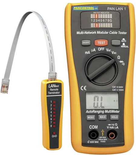 "PAN LAN1 - LAN tester and digital multimeter image"