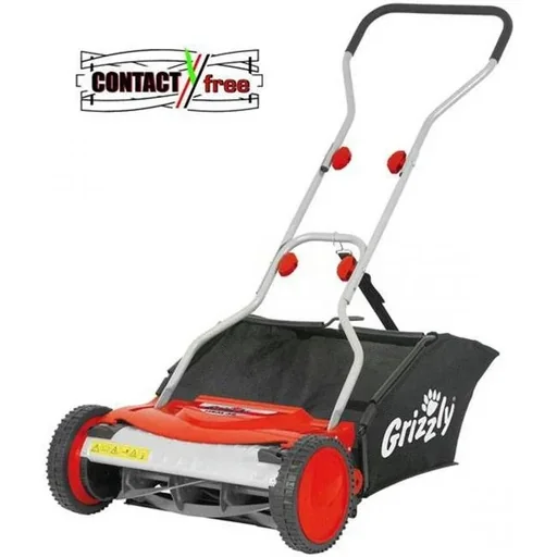 "Hand push lawn mower with 40L grass catcher - 38cm cutting width - HRM38 image"