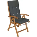 Garden cushions high-back chair - 6 pieces - ANTRACY