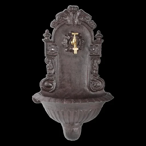 "Cast iron wall fountain image"