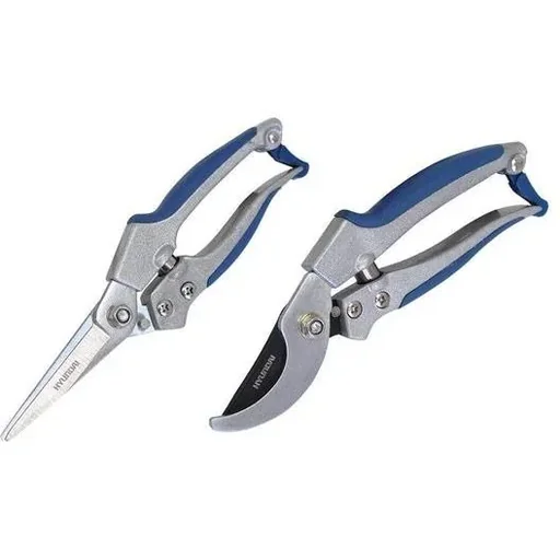 "2-piece aluminum scissors set (flower scissors & rose scissors) image"
