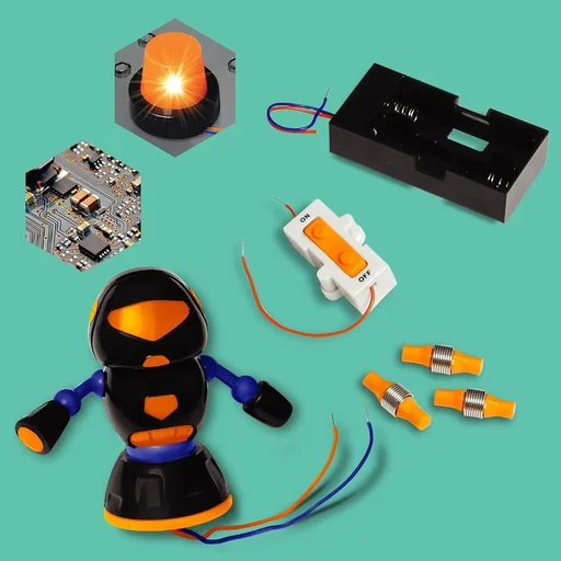 "Discovery Mindblow - Electronic Circuit Experiment - Robot Spinner image"
