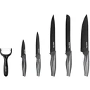 Kitchen knife set - 6-piece - Carbon - Black