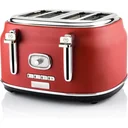 Retro Toaster - 4-slice Toaster - Red